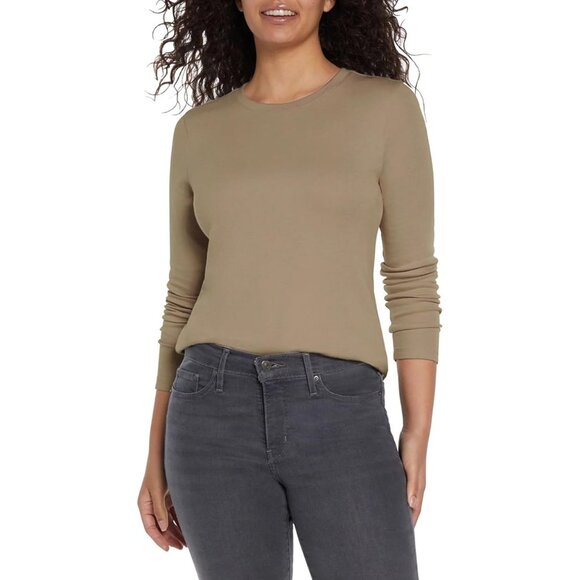 Eddie Bauer Womens‎ Long Sleeve Tee Bundle of (2) Pumice & Lt. Harbor Sz. XS - Picture 1 of 8
